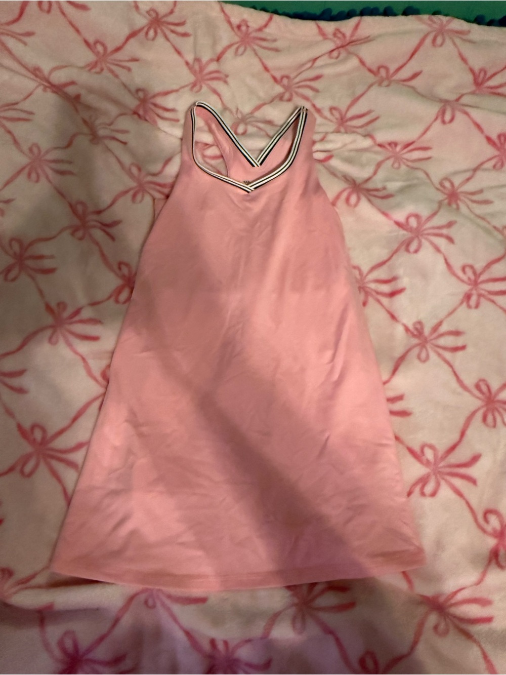 all in motion Pink V-Neck Sleep Chemise with Contrast Trim